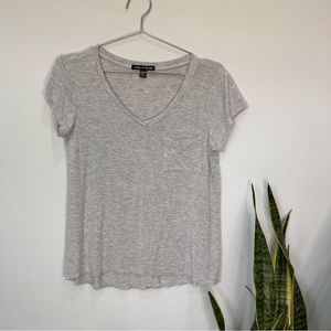 Cable & Gauge Soft Viscose V Neck Tee
